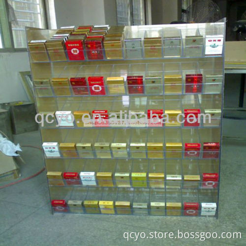 QCY-Z-I002 factory directly sale customized acrylic display for cigarettes